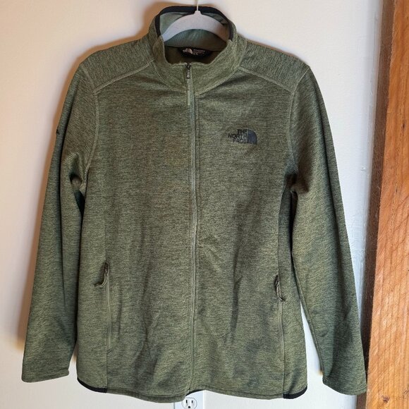 The North Face Women’s Skyline Full-Zip Fleece Jacket, Olive Green Heather – XL - Picture 1 of 14